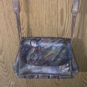 Signed Vintage leather Jane Yoo Purse
